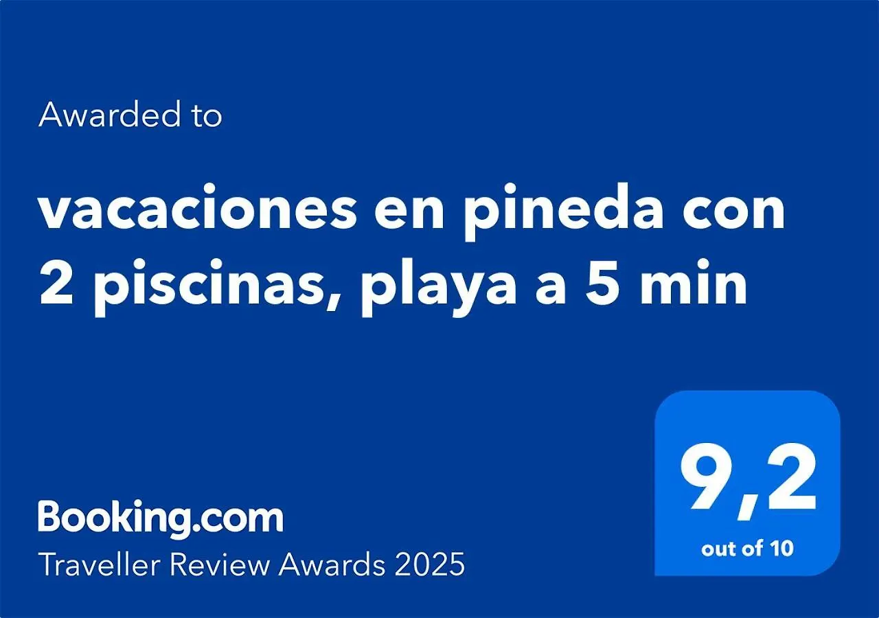 Apartament Vacaciones En Pineda Con 2 Piscinas, Playa A 5 Min La Pineda
